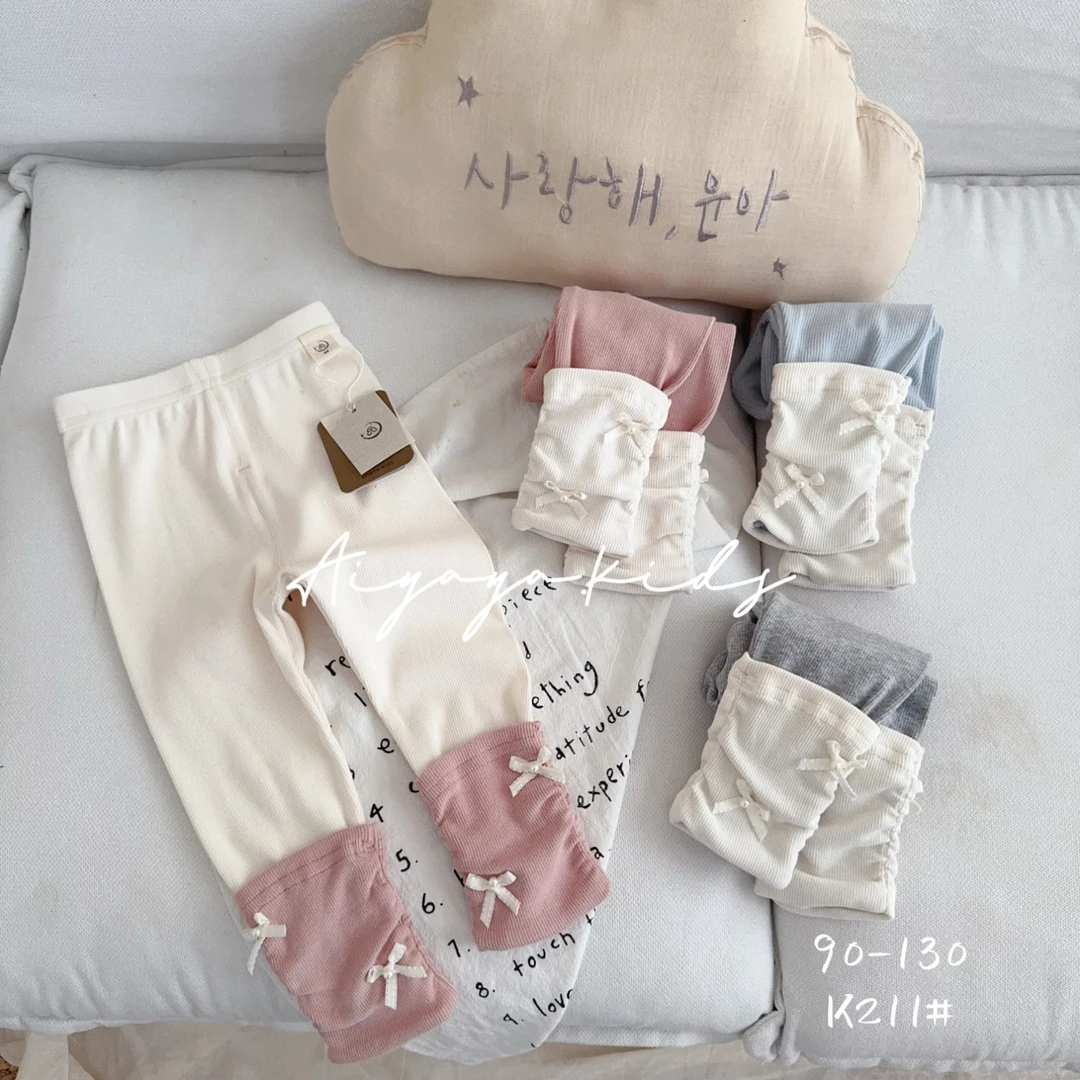 AYY-堆堆蝴蝶结打底裤-洋气-K211