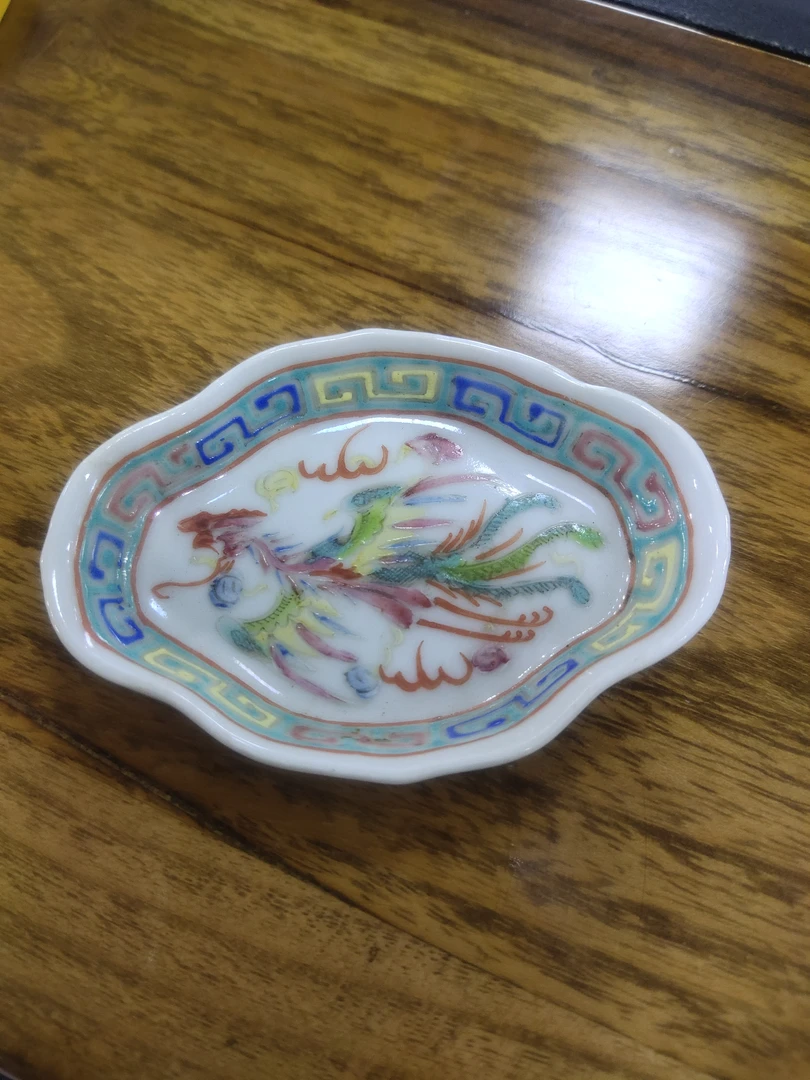 全品手工粉彩小碟子独特工艺之作