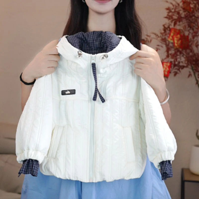 儿童加厚连帽外套秋冬款2025新款男女童冬季男童冬季时髦洋气上衣