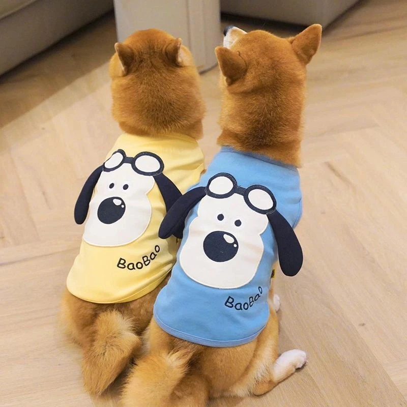 小狗狗狗四季装可爱背心宠物薄款背心柴犬搞怪衣服柯基法斗