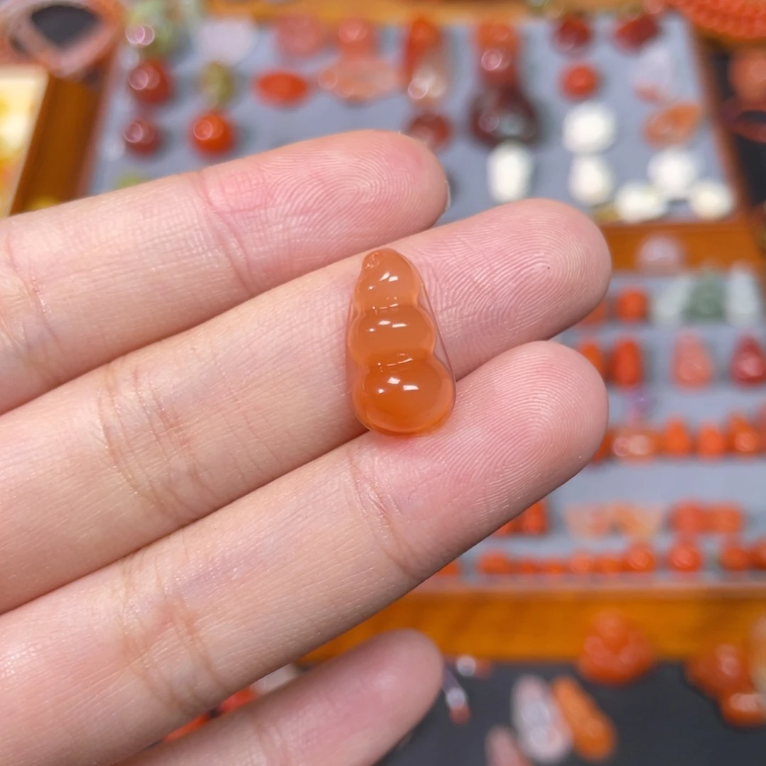 南红玛瑙未镶嵌平安豆福豆