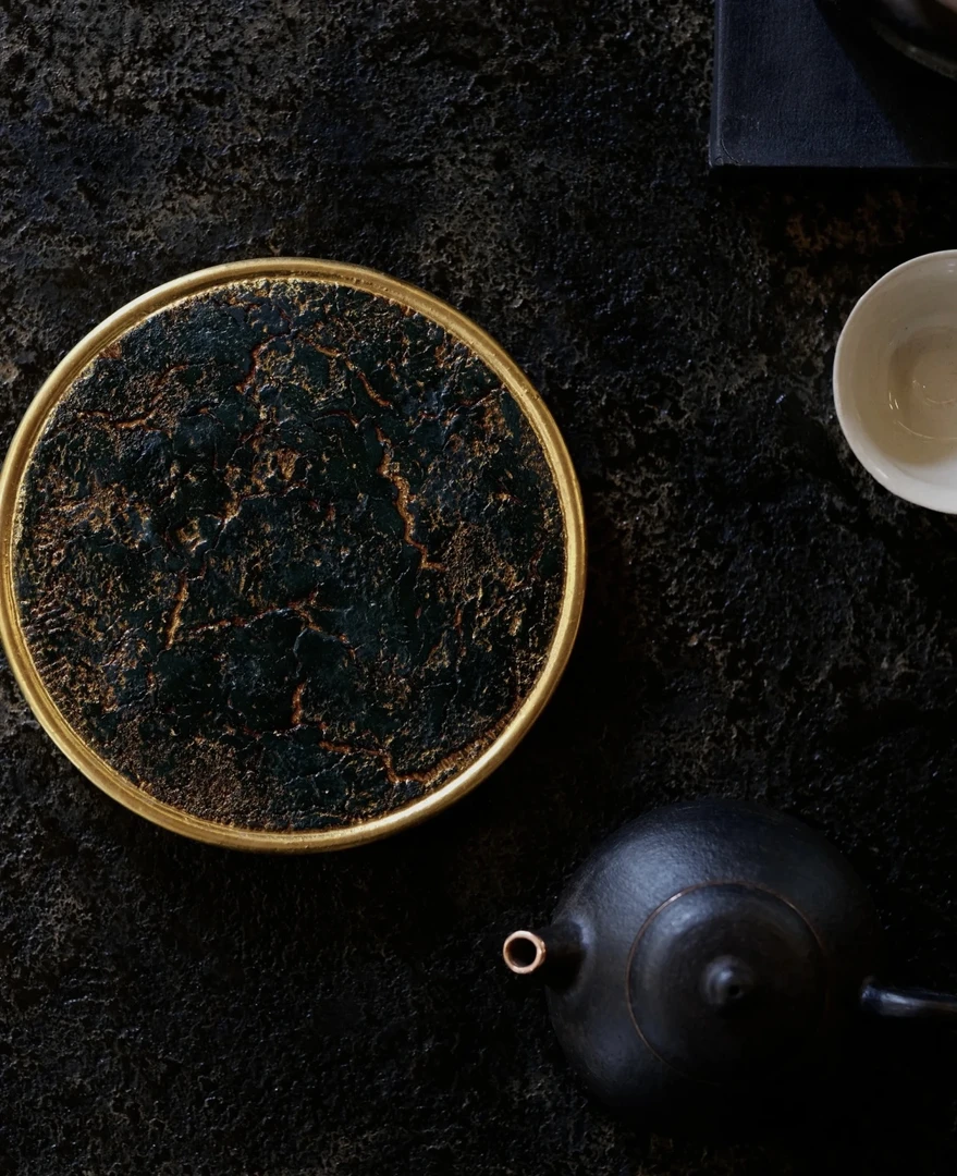 溪元大漆圆满壶承