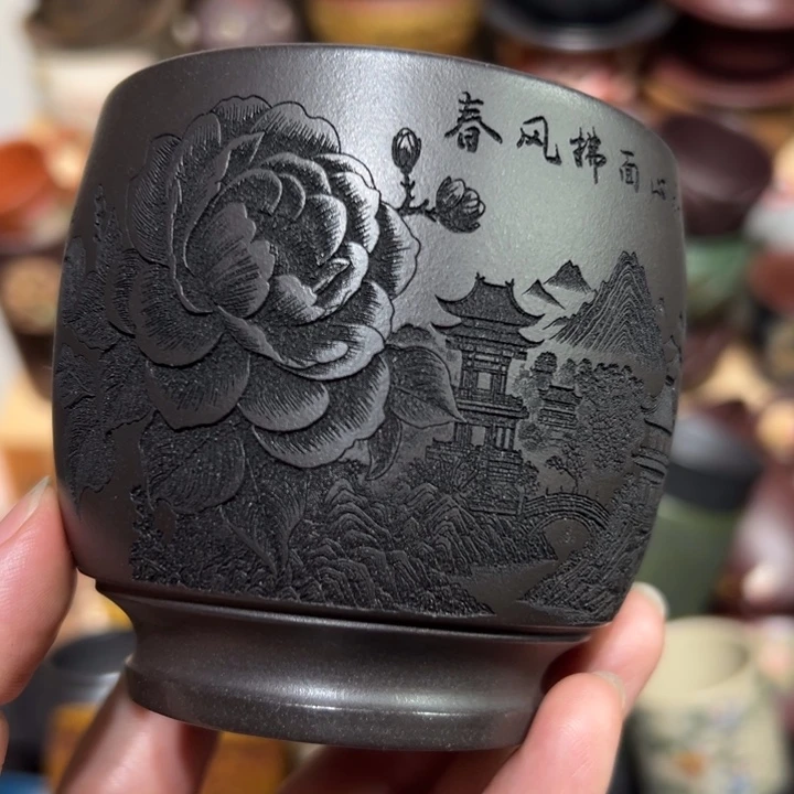 茶杯紫砂宜兴紫砂主人杯