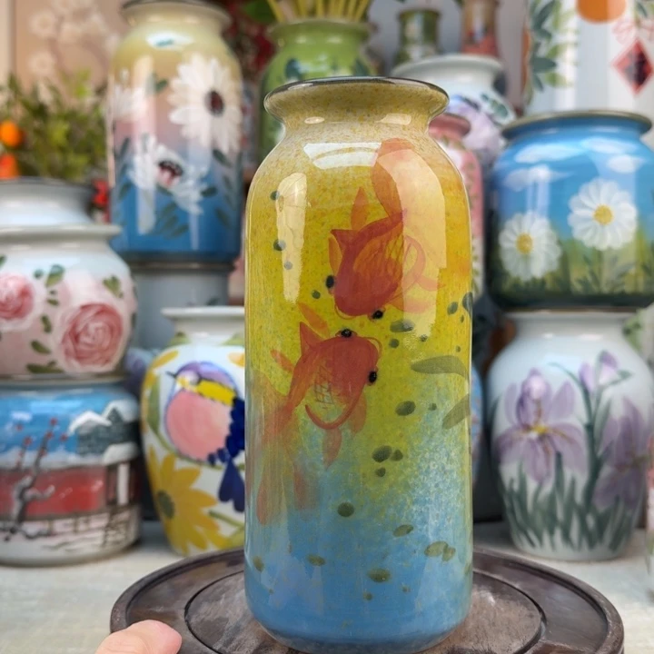 景德镇陶瓷花手绘釉下彩