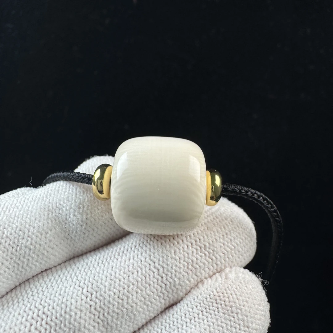 X4542天然猛犸牙 桶珠 18*16.7mm支持鉴定 假一罚四