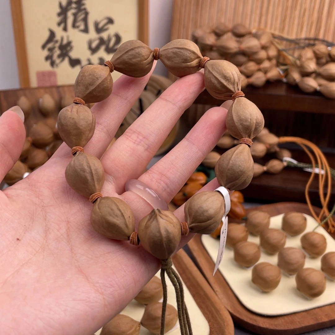 涩***涩橄榄核手串/手链17 23梅林铁核三面佛