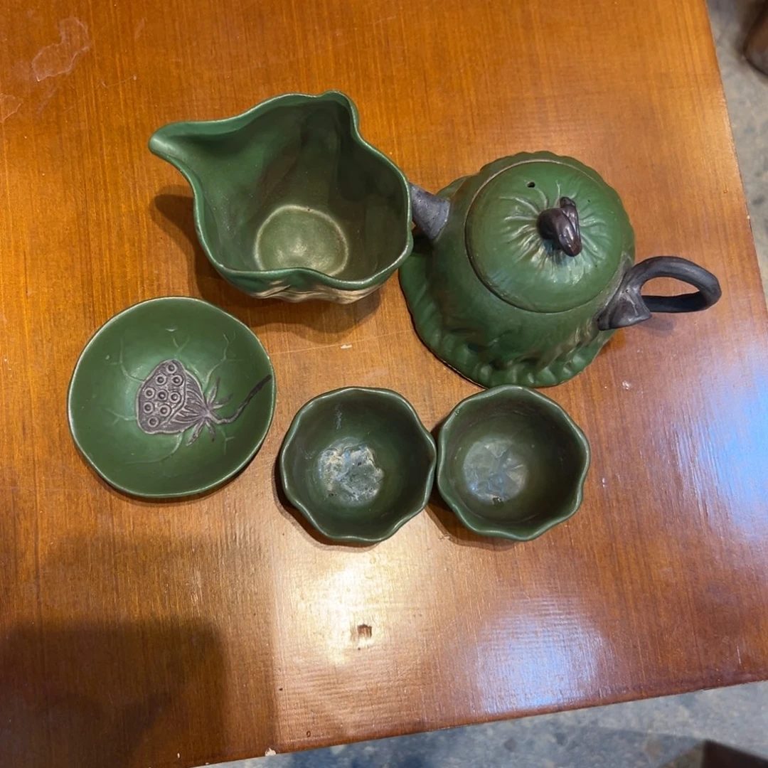 裸烧老岩泥原矿茶具