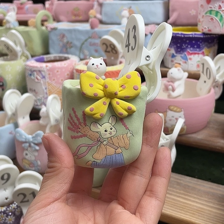 43…..手工手绘花盆