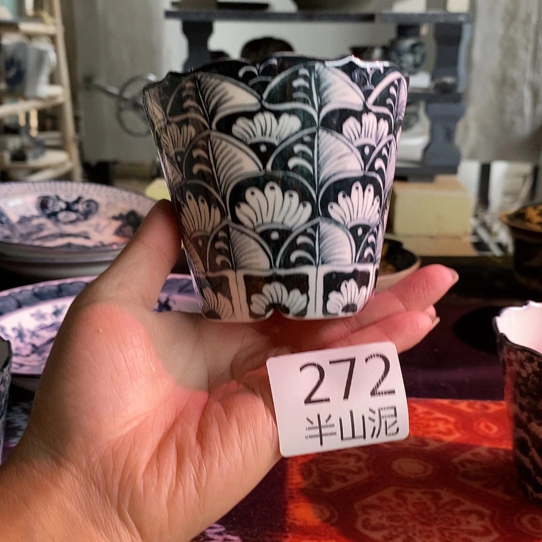 陶手工手绘青花高温陶瓷