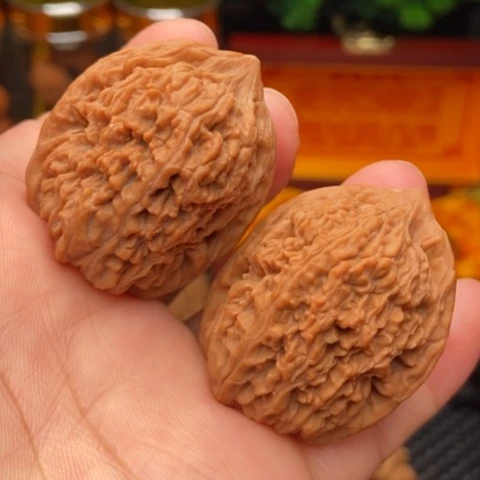 把件文玩核桃蒜头34全品