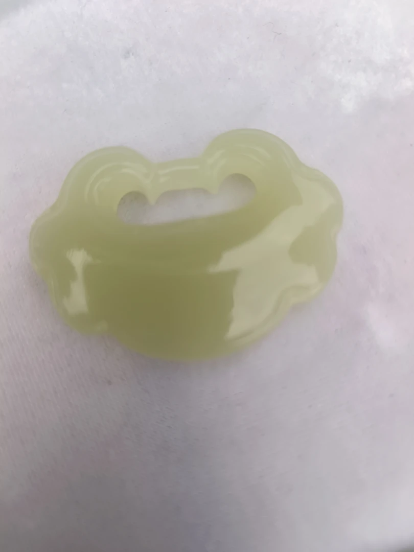 平安锁高清白玉石挂件
