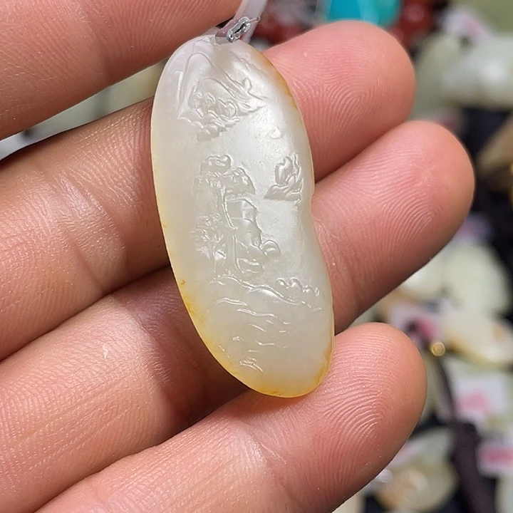 和田玉（糖玉）未镶嵌吊坠(不含链)君****）吊坠