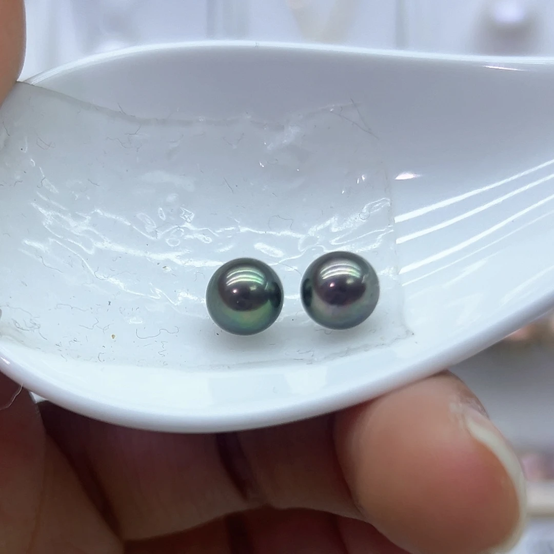 淡水珍珠耳饰银S925镶嵌冬**大
