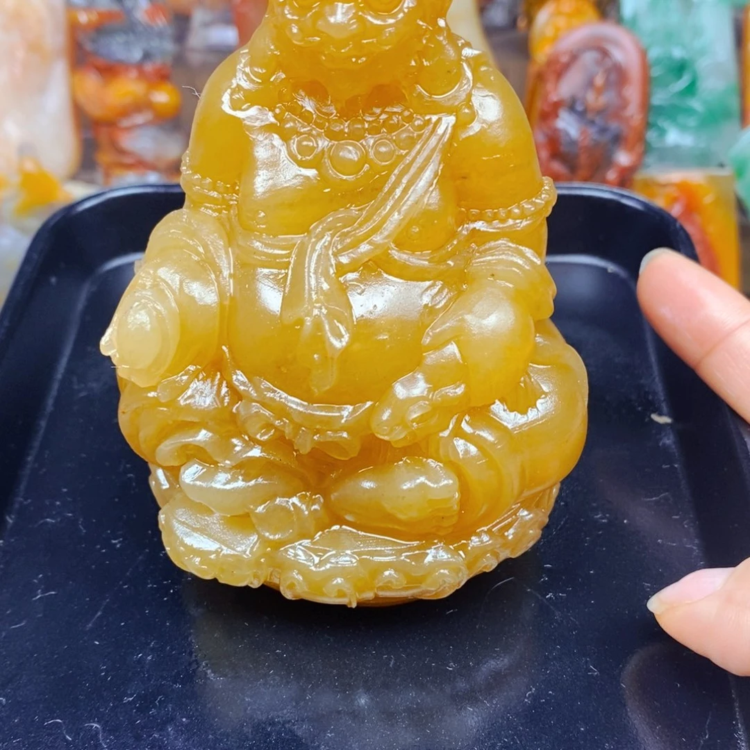 石英质玉（黄龙玉）未镶嵌颈饰