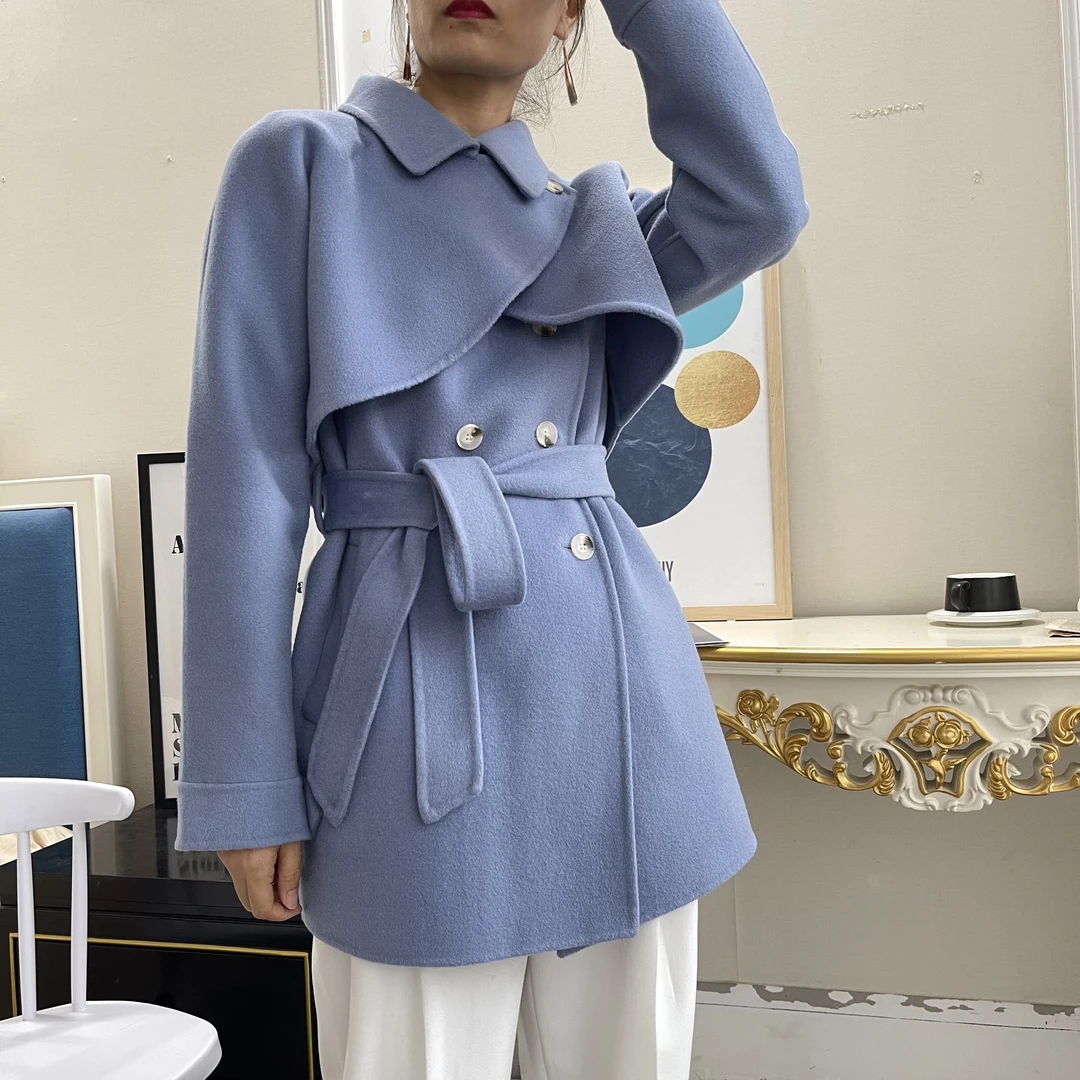 墨文服饰   羊毛外套春秋两件套女装大衣大衣 S3