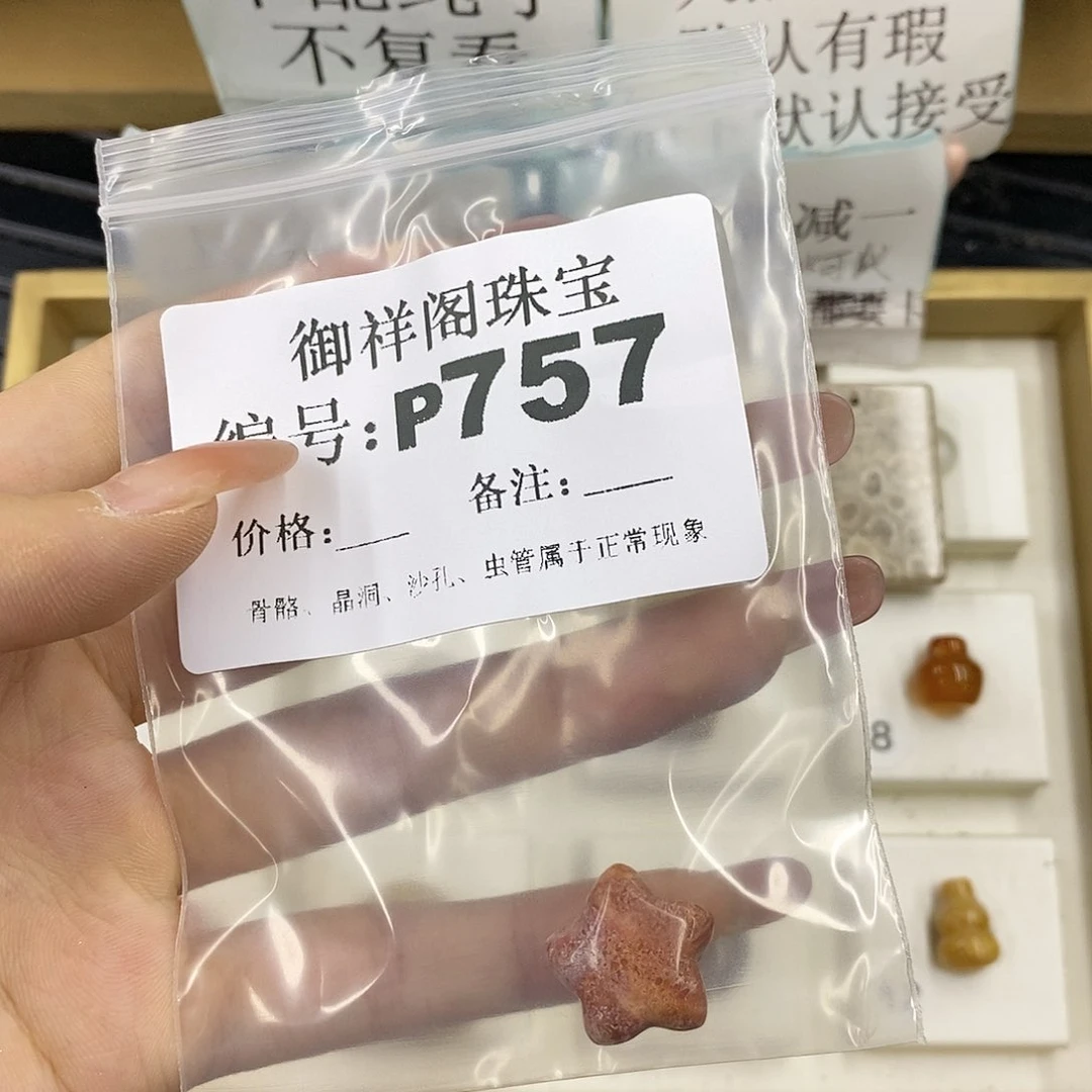 硅化珊瑚（珊瑚玉）未镶嵌颈饰大*静