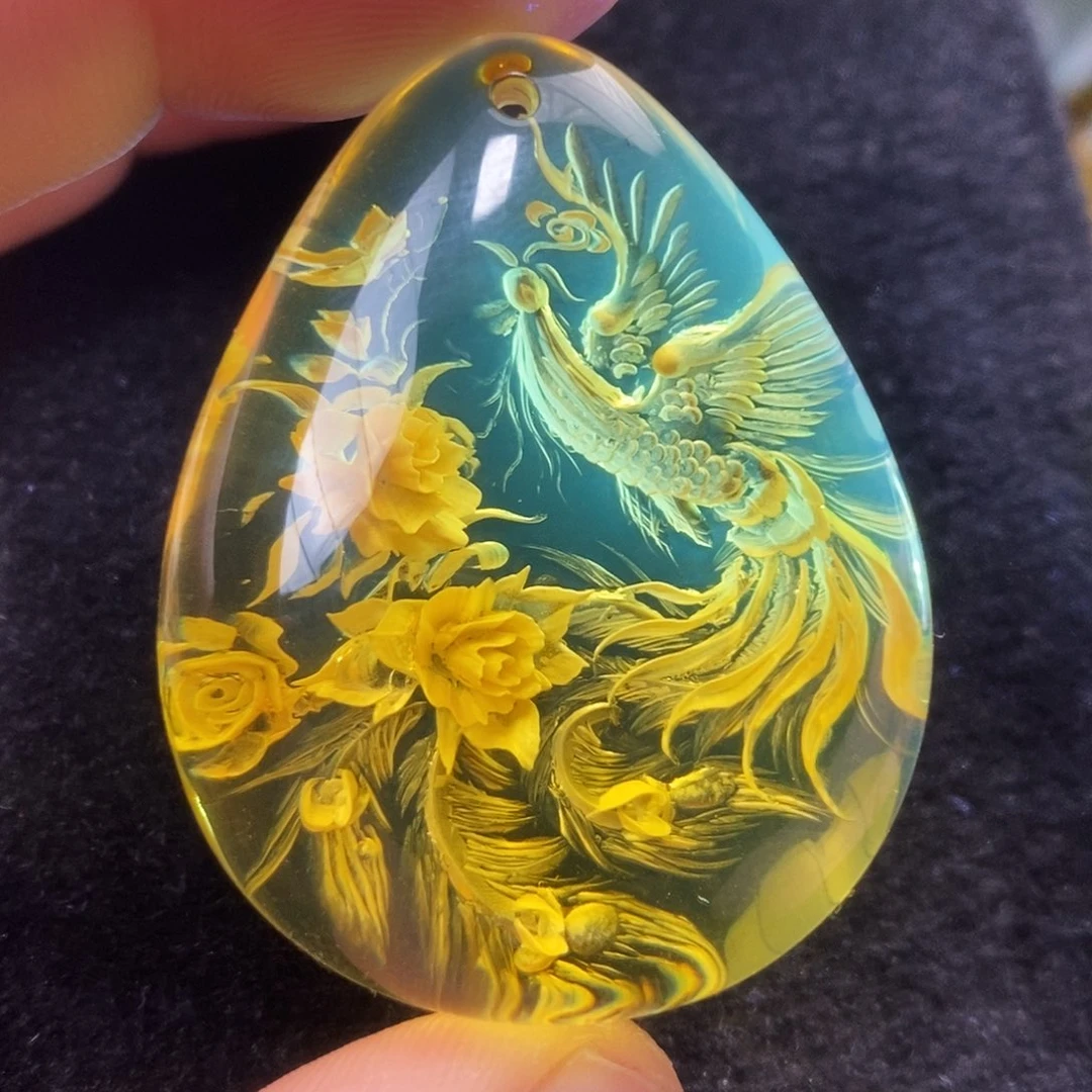 金珀未镶嵌吊坠(不含链)