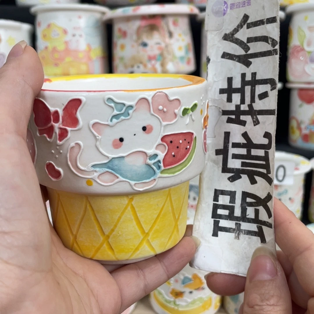 白泥花盆40 嘟嘟嘟嘟