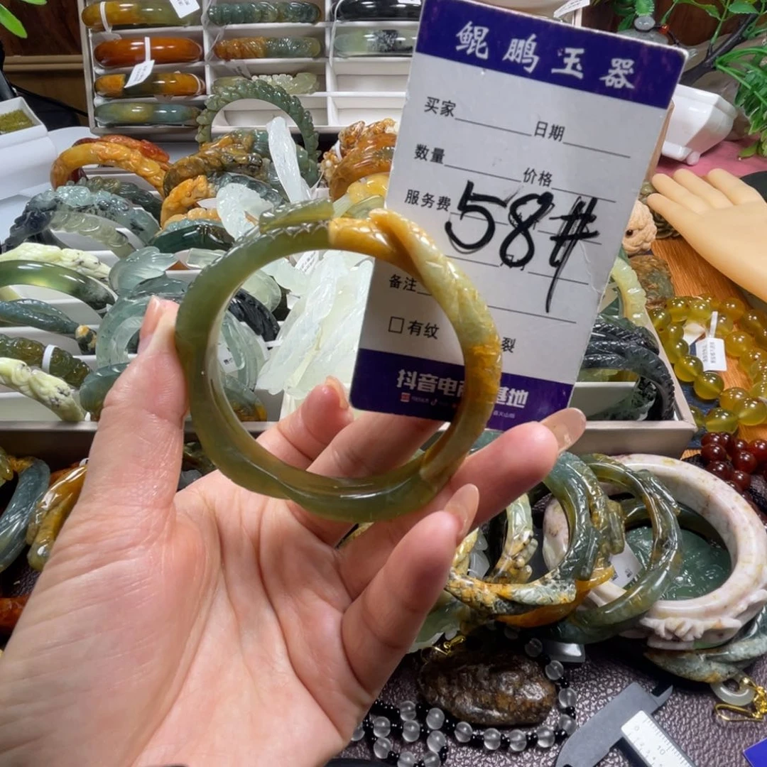 未镶嵌蛇纹石玉手镯