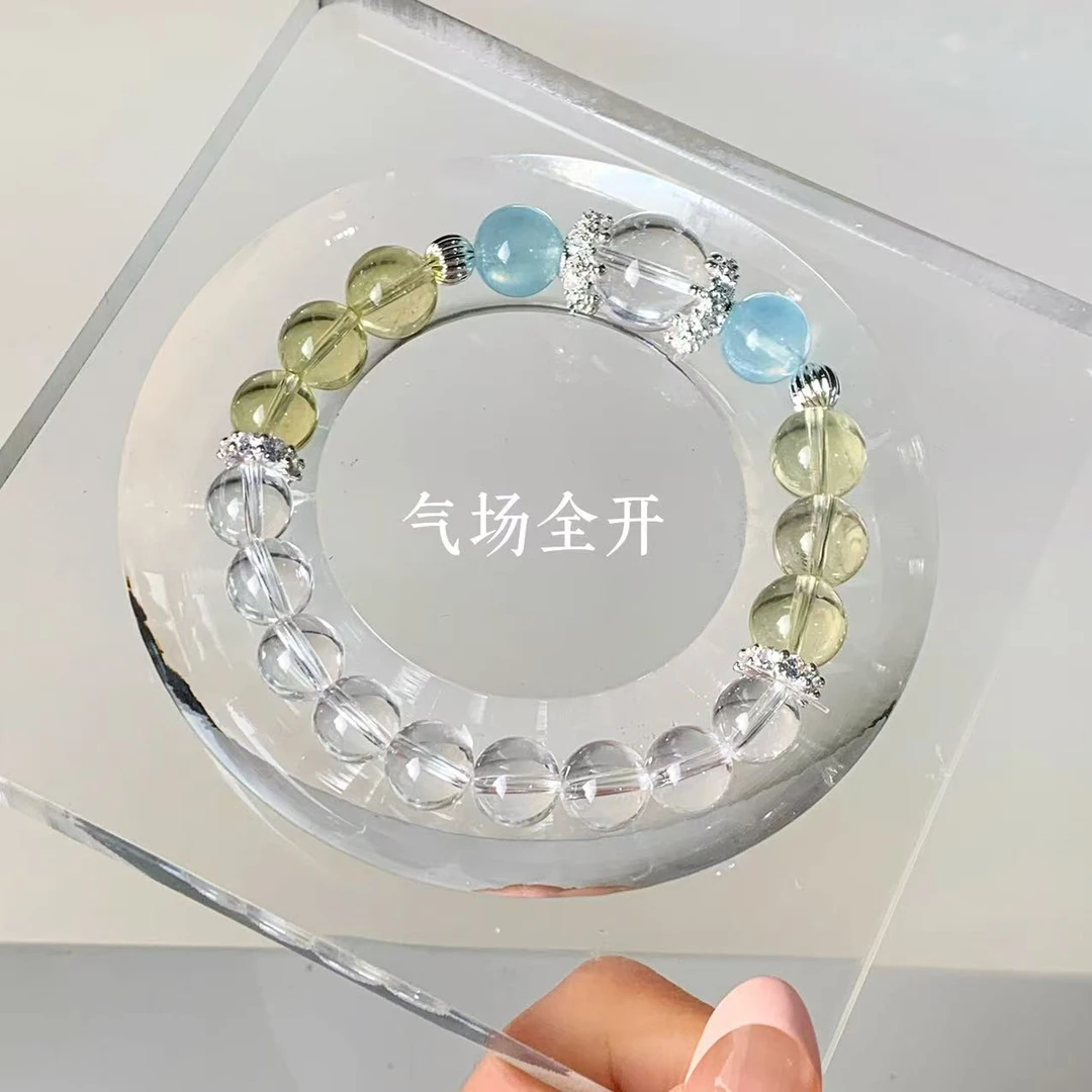 【气场全开】白水晶黄水晶蓝水晶