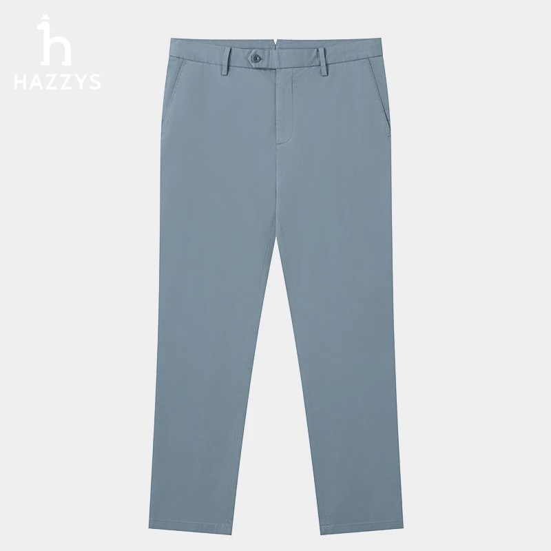 【商场同款】Hazzys哈吉斯春夏季男士时尚休闲裤直筒长裤男款裤子