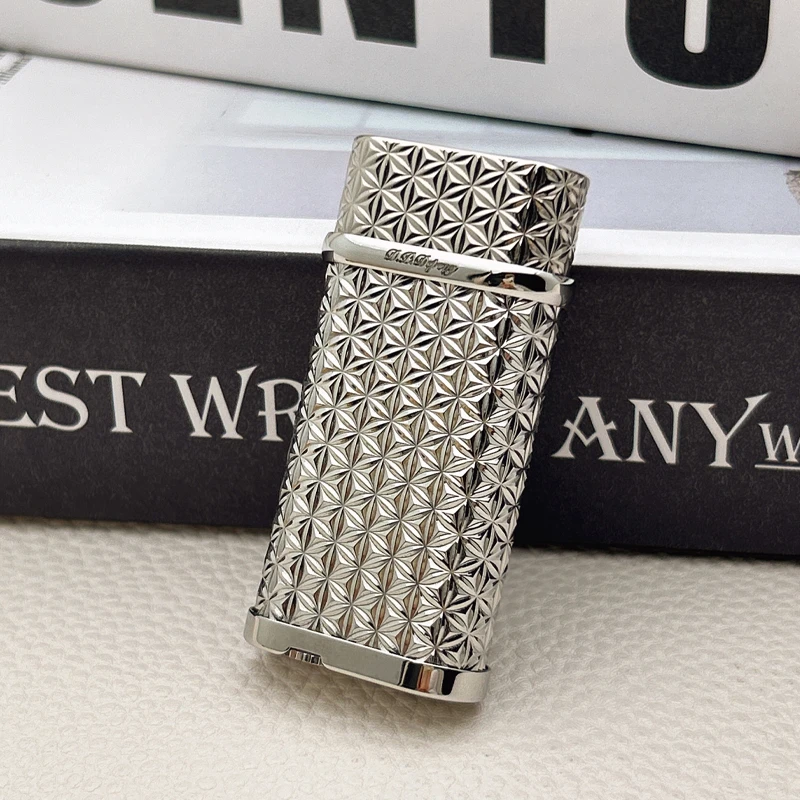 【普罗经典】D.P.depeng德彭朗声打火机花鳞纹斜火复古便携式火机