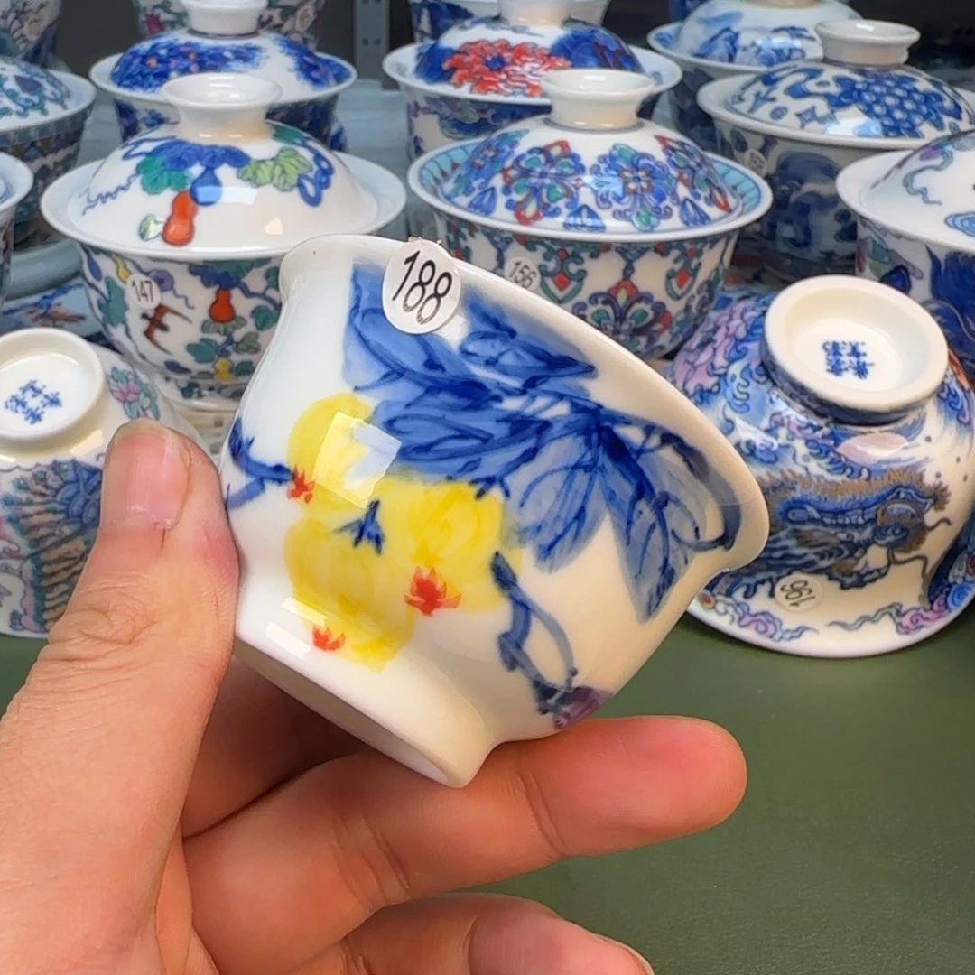 彦祖纯手工手绘茶具188