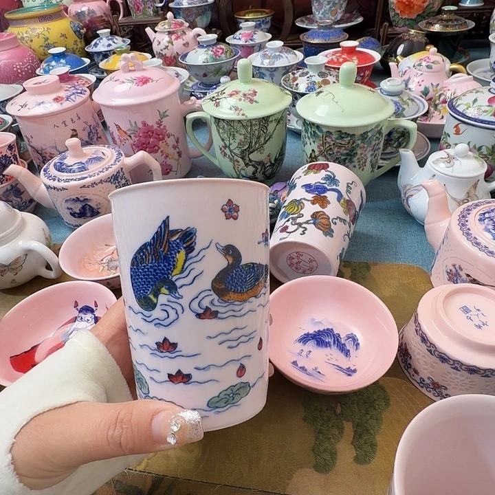 斗***笠瓷摆件景德镇陶瓷