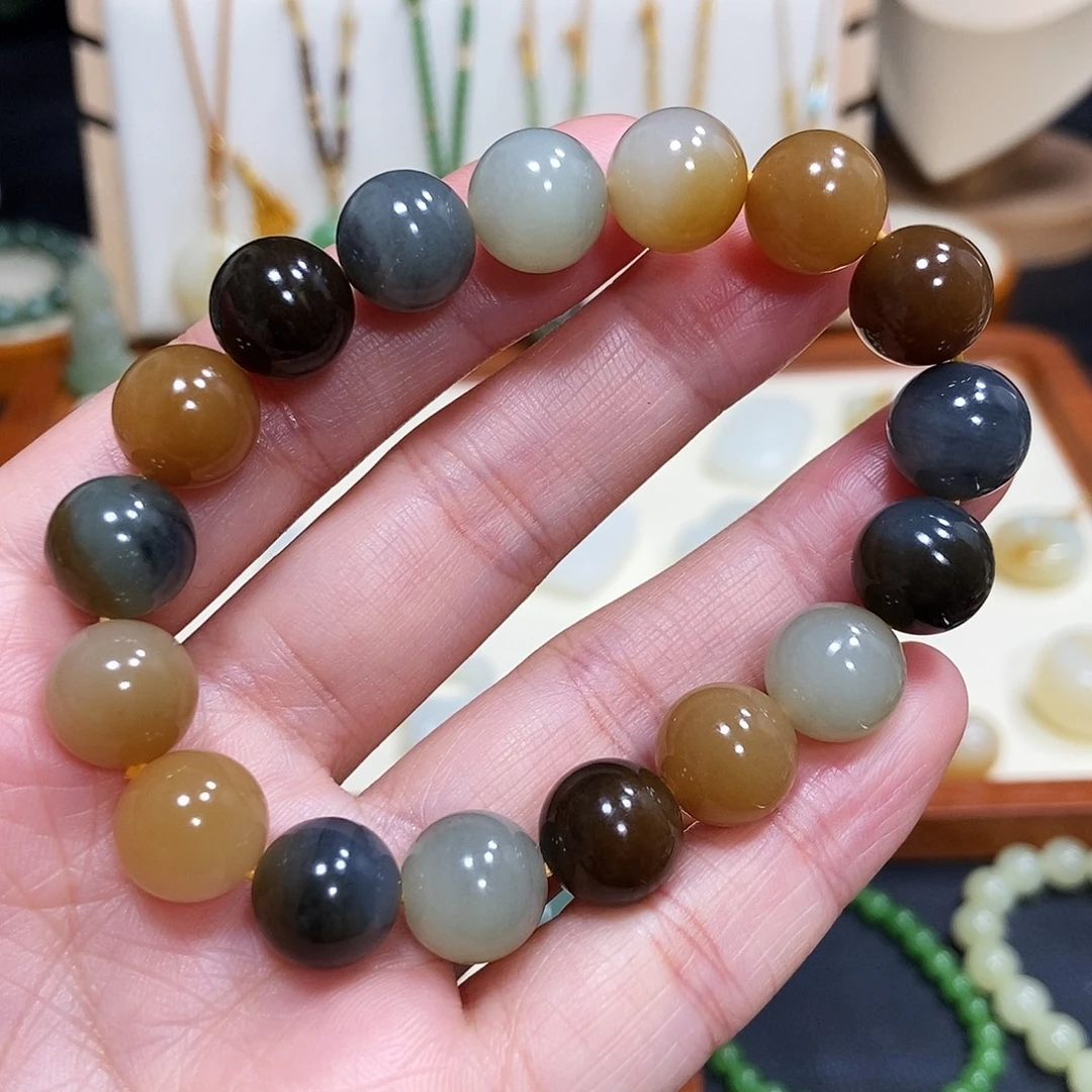 和田玉未镶嵌手链