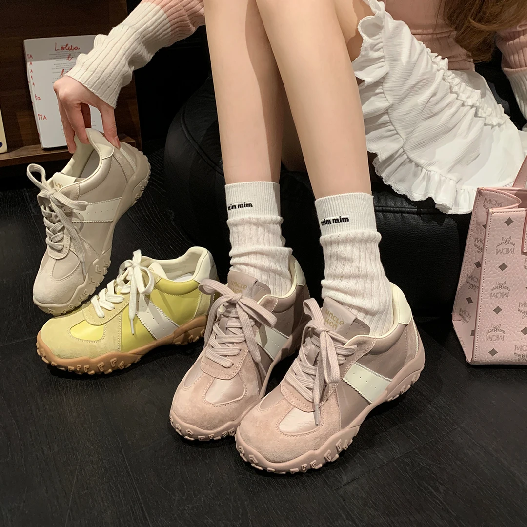 「稳叔」南法千金【增高7cm】内增高户外休闲运动鞋厚底女