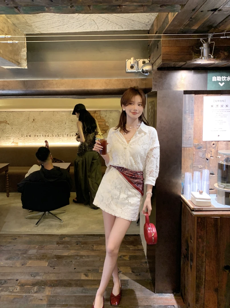 【芝士Cheese】晴岛柏梗 高腰镂空设计感显瘦纯欲连体裙