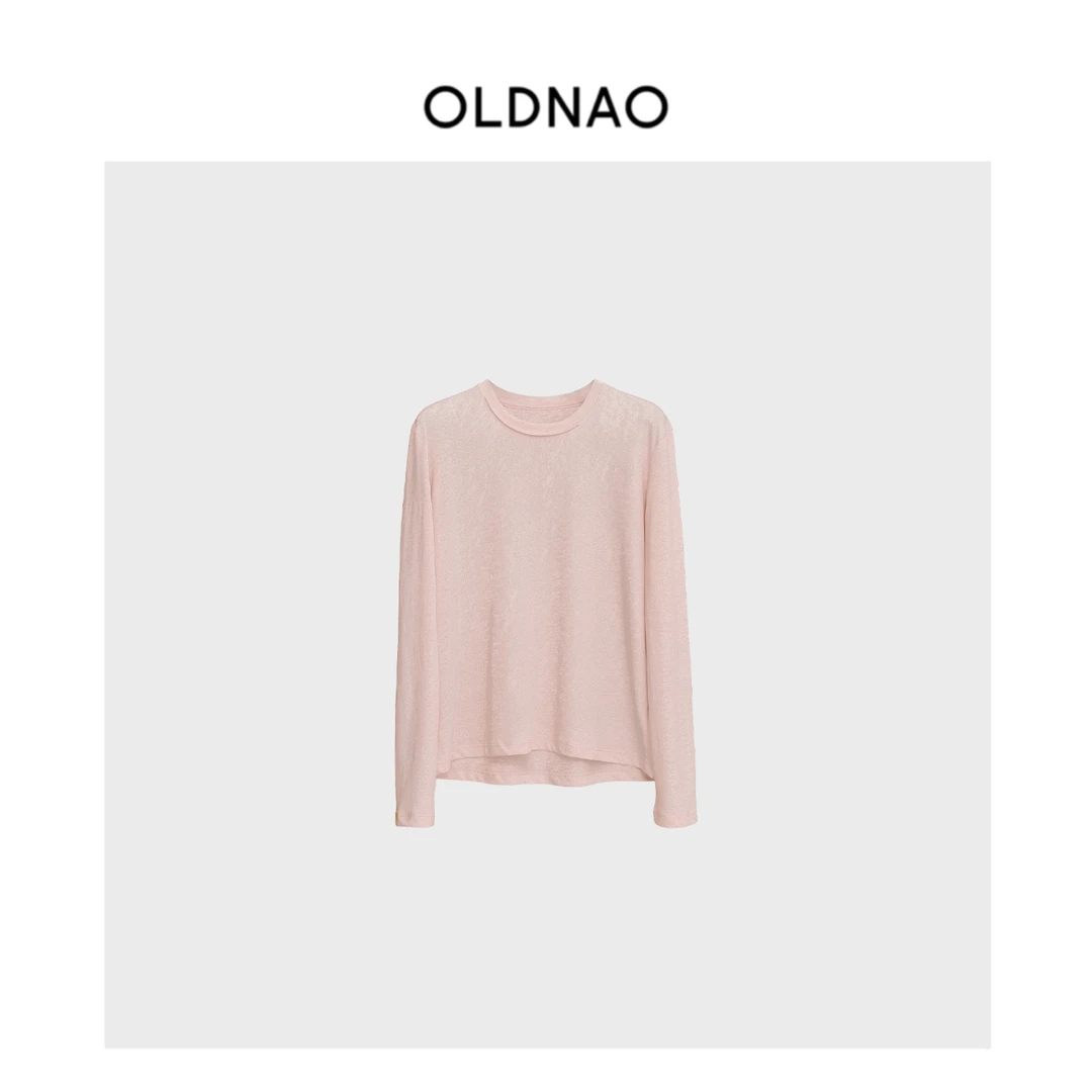 【OLDNAO】品牌订单线澳棉雨露麻混纺印花罩衫T恤-CL-838Z