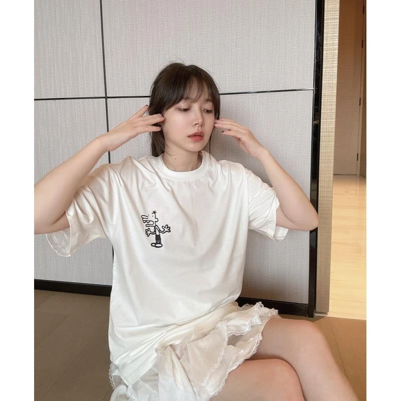 BETTER JOELAY-大版【幽谷迷离】百搭短袖T恤休闲宽松个性KH1917