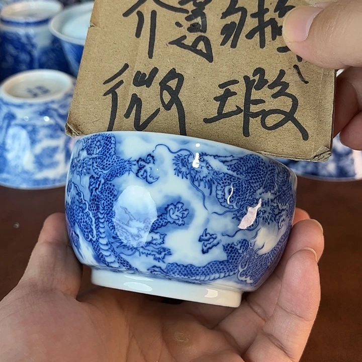 遇***玉瓷片景德镇全手工手绘陶瓷