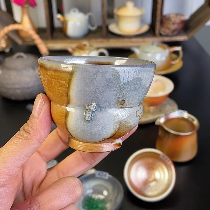 燃薪柴烧茶器主人杯