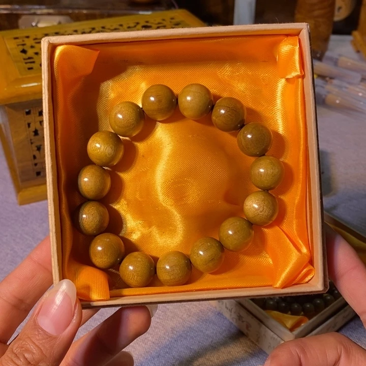 金丝楠金丝楠木小叶1.5手串