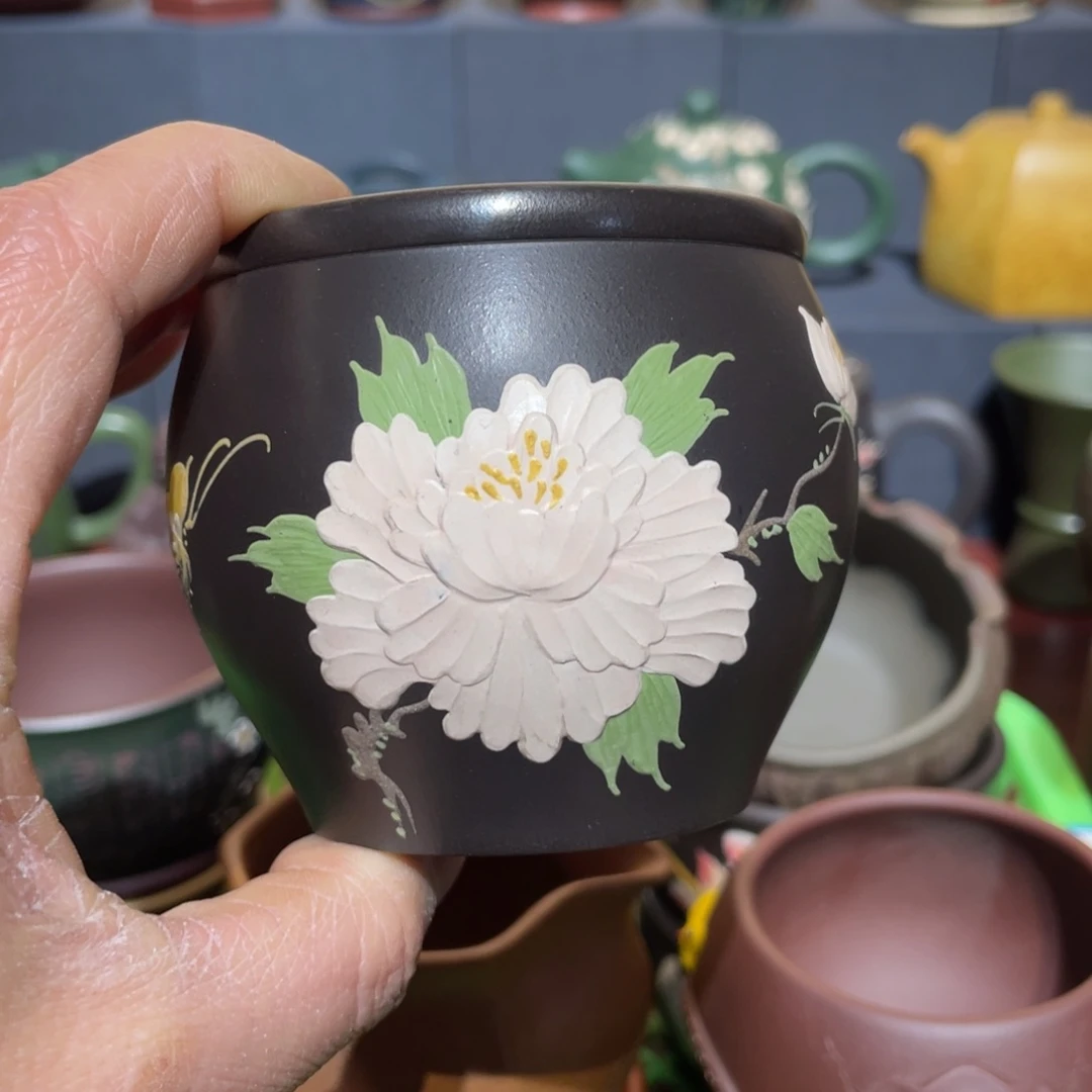 原矿紫砂手工主人杯