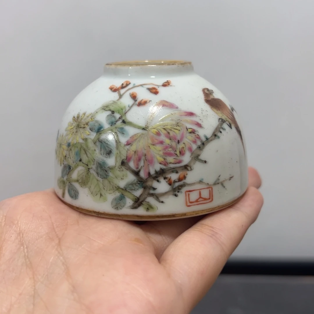 衍***禾浅降彩花鸟水域全品