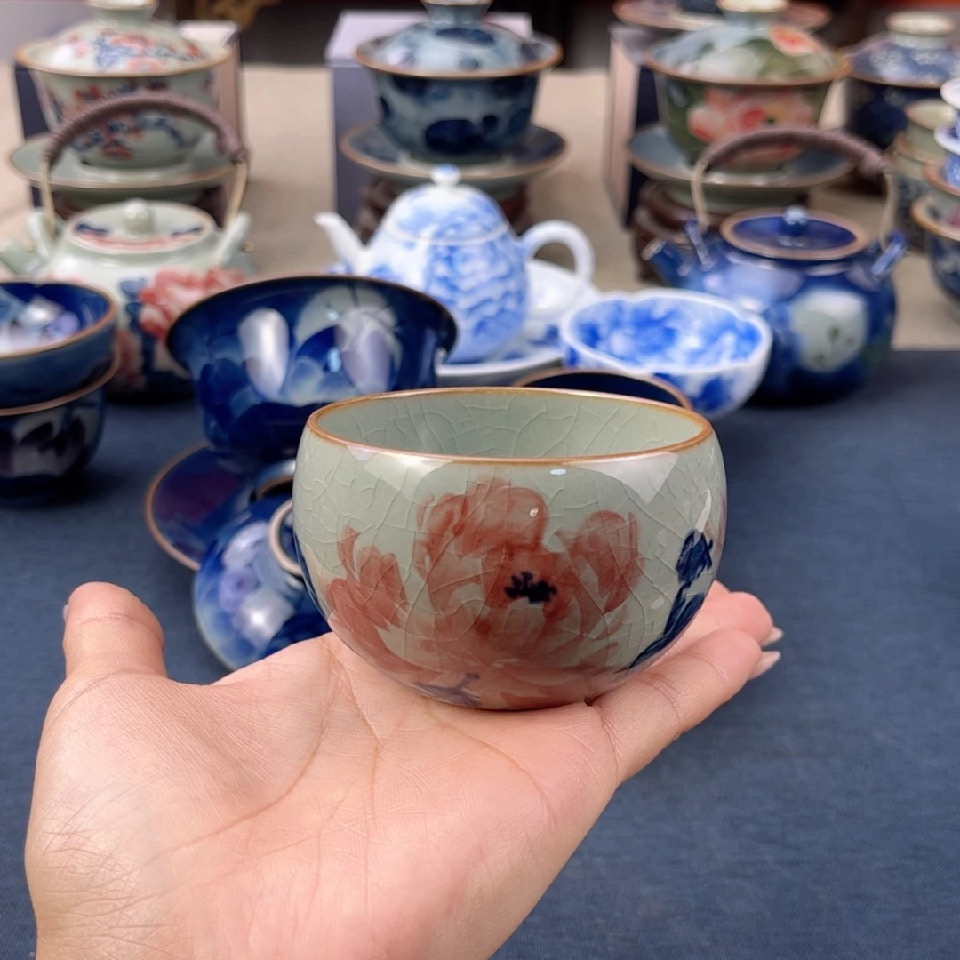 杯景德镇手绘手工茶具