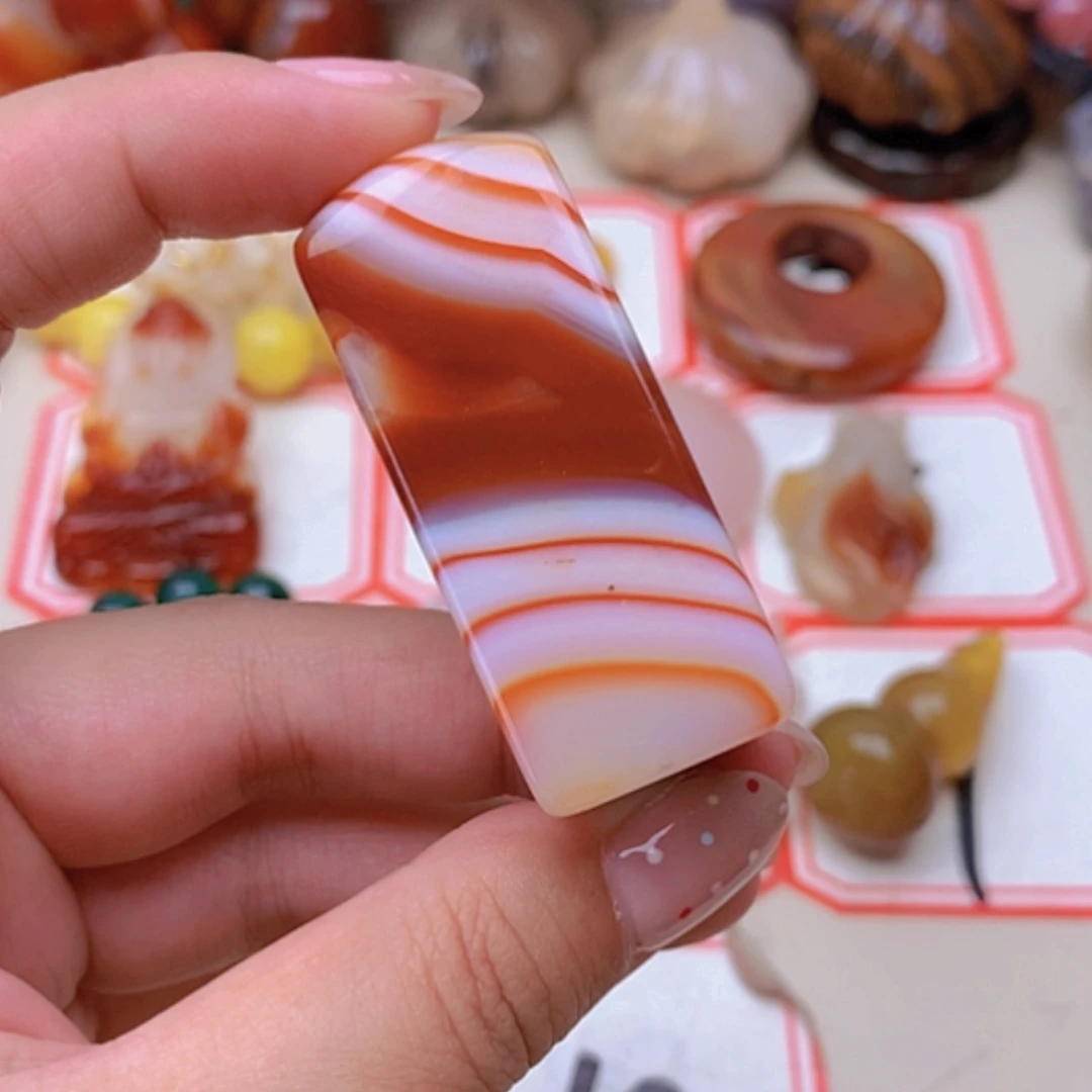 【闪购商品】未镶嵌玛瑙/玉髓珠宝半成品风**道