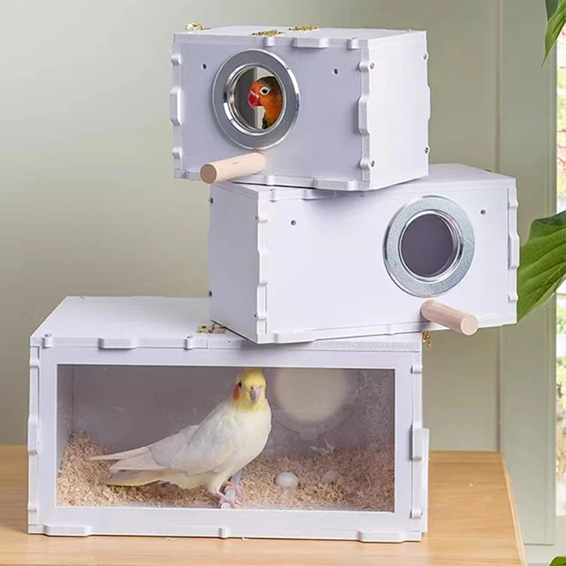 鹦鹉繁殖箱透明鸟窝玄凤牡丹虎皮专用孵化鹦鹉窝pvc保温鸟繁殖箱