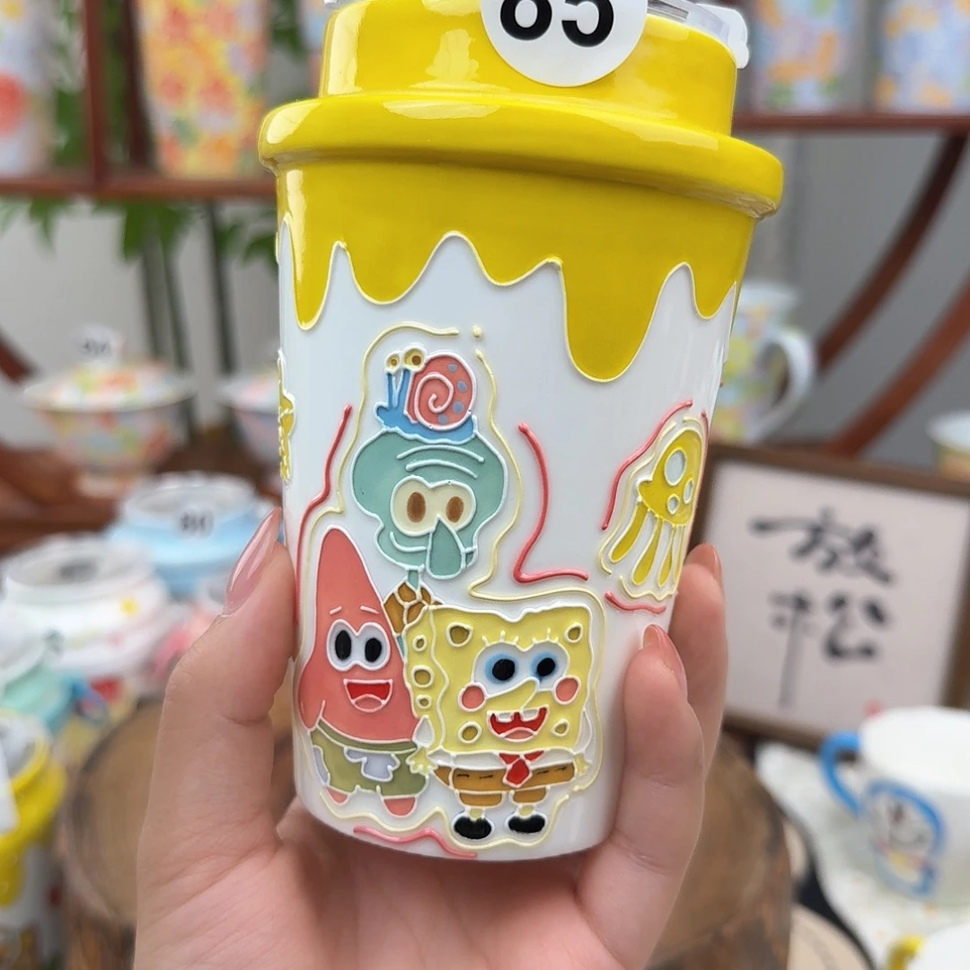 S85景德镇手绘高温釉下彩玉泥