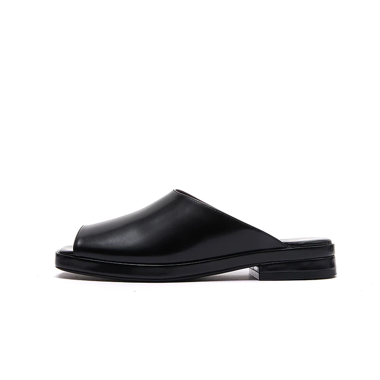 2025新款顶奢纯原夏季鱼嘴一字凉拖简约素面纯色高级感外穿女拖鞋