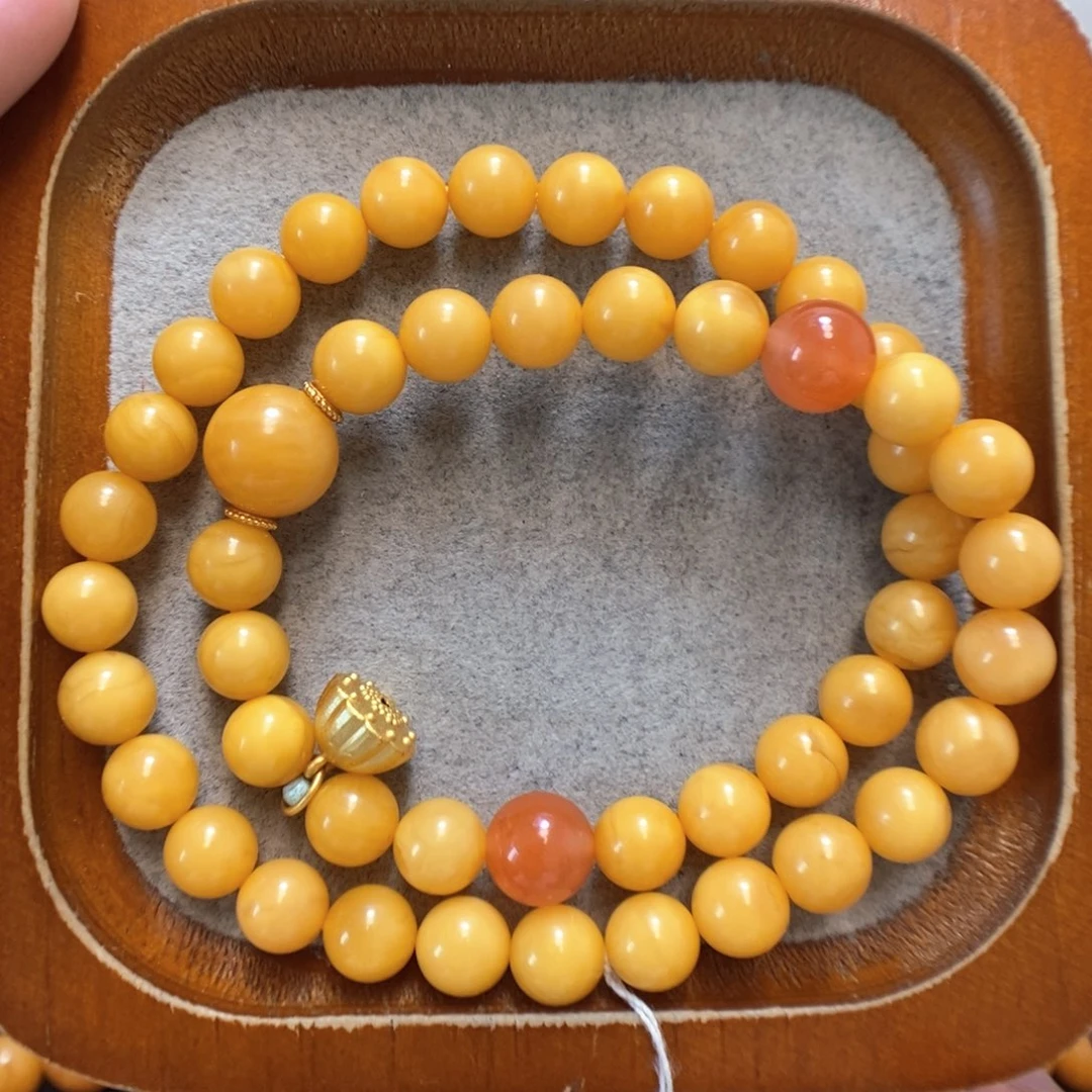 未镶嵌蜜蜡手串蜜蜡手串