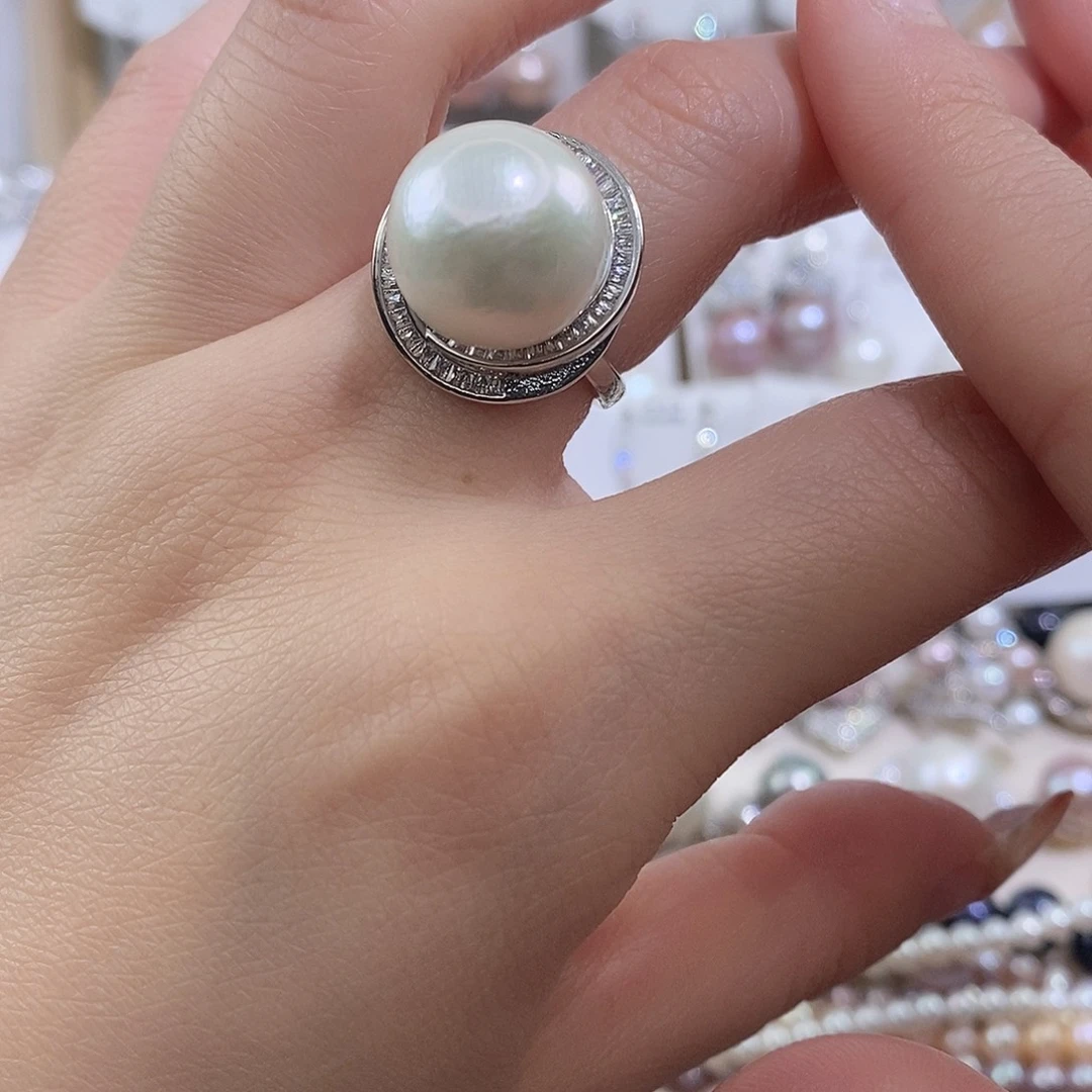 未镶嵌淡水珍珠戒指w14.5