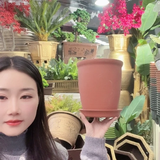 复合出口兰花盆3个有孔