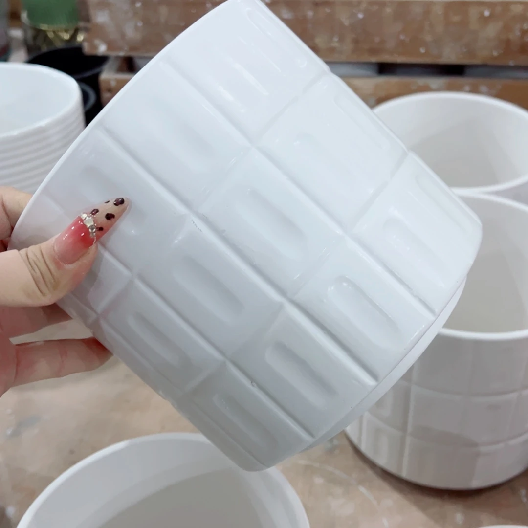 有孔，陶瓷花盆满10米包邮发货