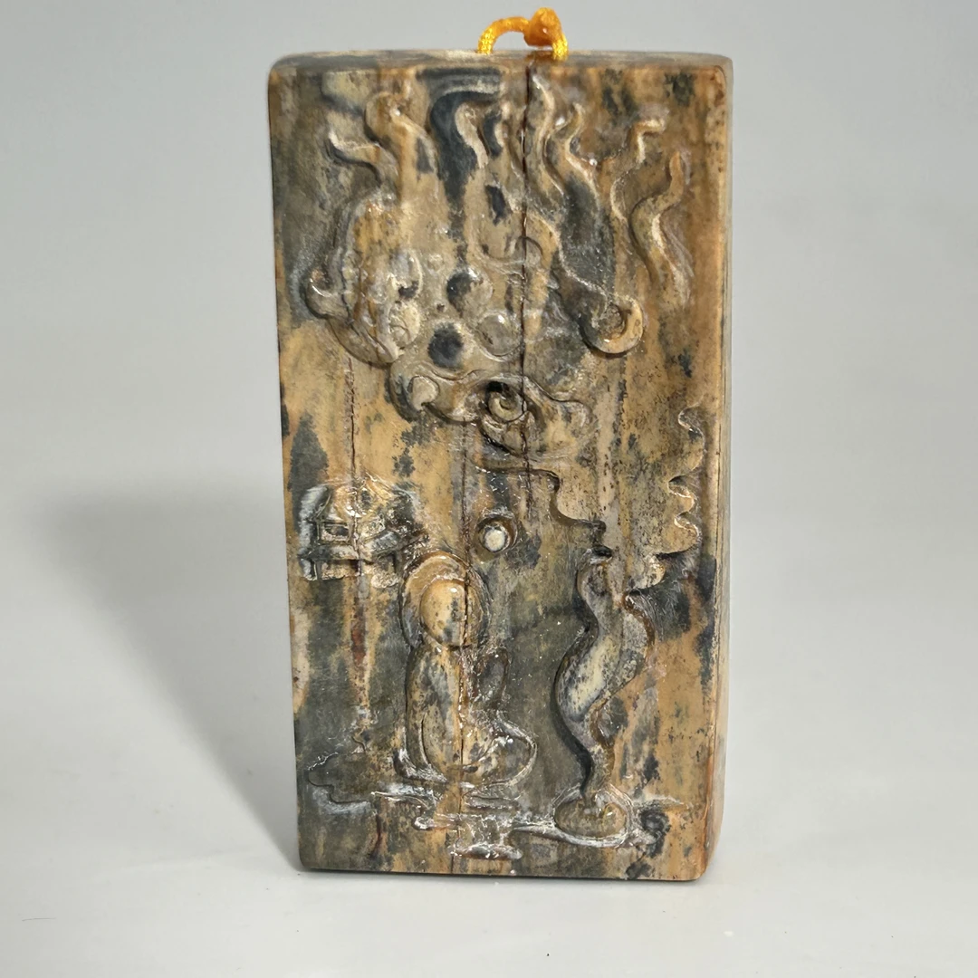 猛犸牙雕水墨吊坠56*29*9mm假一罚四X818