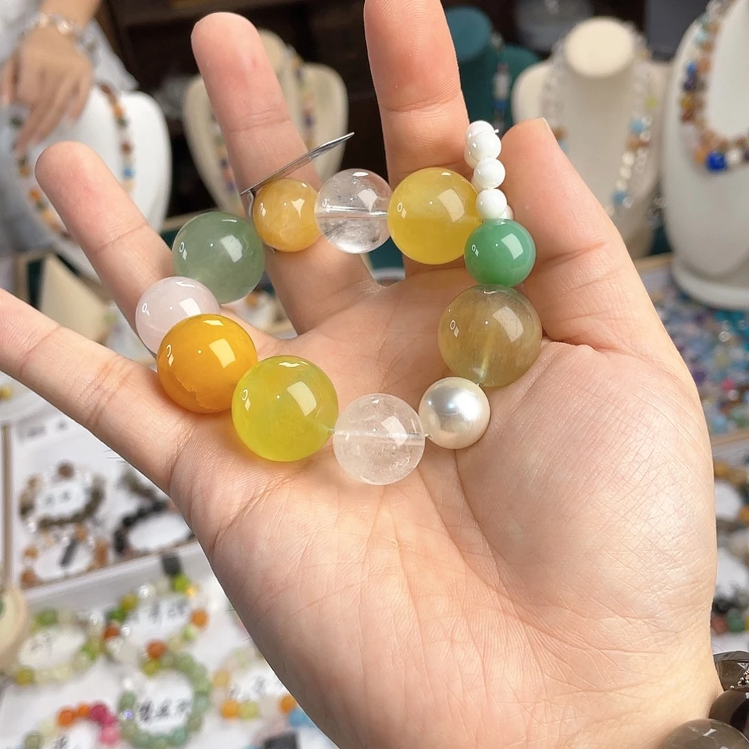银S925镀金镶嵌手链水晶