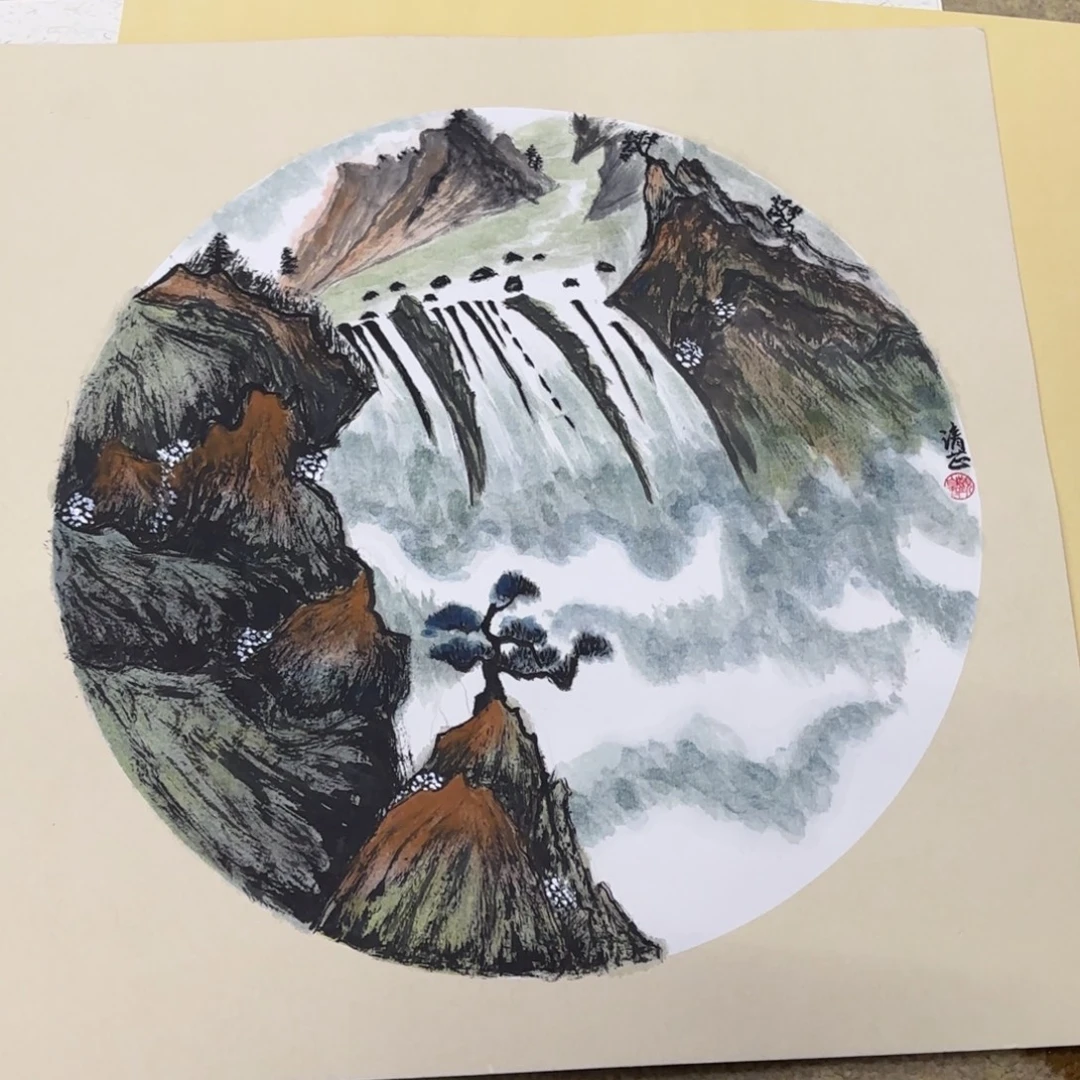 国画33-33卡纸作品艺